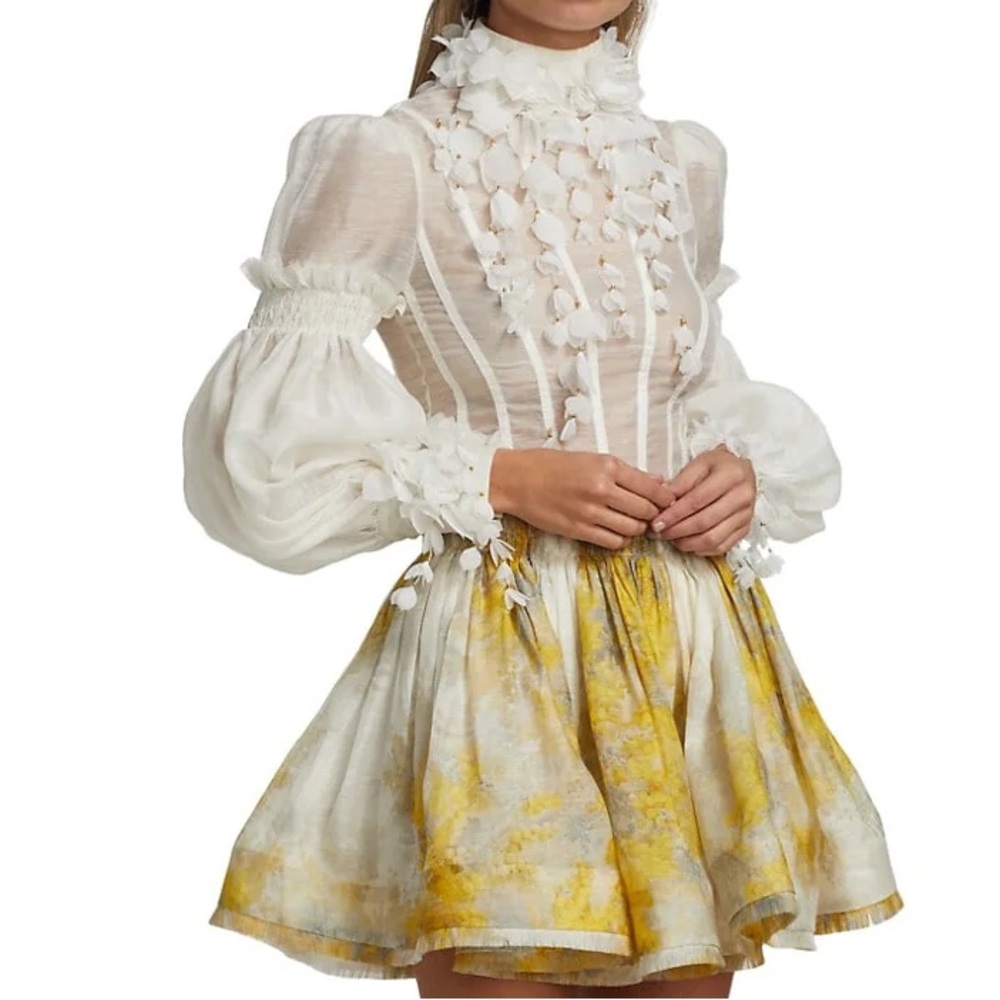 ZIMMERMANN BOTANICA WATTLE BLOUSE - SIZE 0